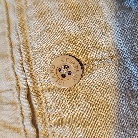 ISLAND COMPANY Bermuda style smens linen shorts size 32 - Picture 5 of 6